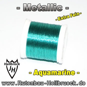 Metallic Bindegarn - Fein - Farbe: Aquamarine - Allerbeste Qualität !!!
